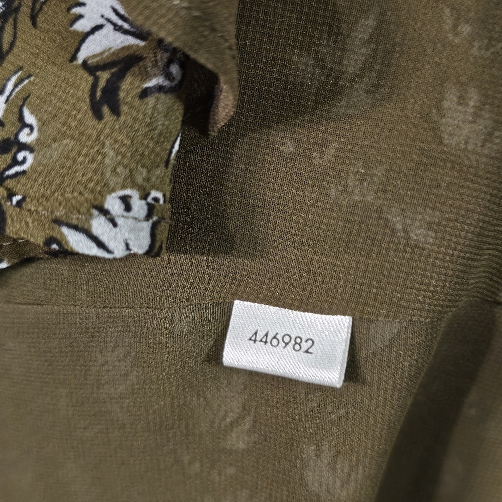 LOFT Sleeveless Floral Leaf Shell – Size XL – Olive Green, Light Blue, Black - Picture 5 of 10